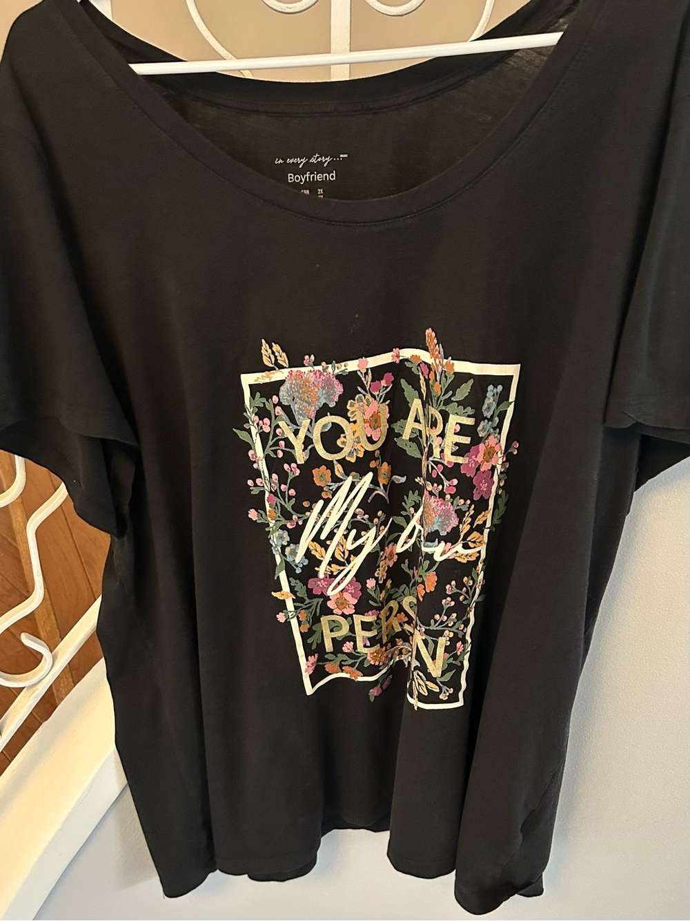 In Every Story Women’s Black Floral Graphic Short Sleeve Tee
Size 2X - Picture 10 of 12